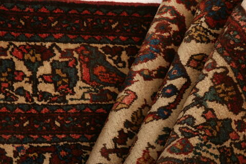 Qashqai Beige Hand Knotted 35 X 411  Area Rug 100-24694 Image 3