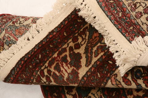 Qashqai Beige Hand Knotted 35 X 411  Area Rug 100-24694 Image 4