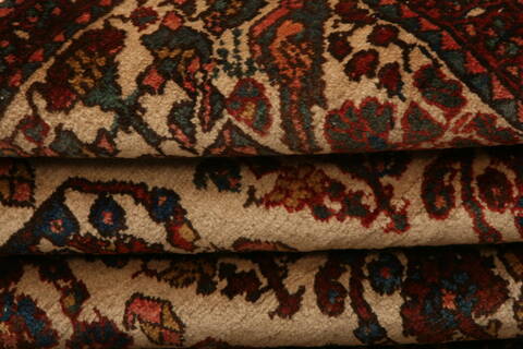 Qashqai Beige Hand Knotted 35 X 411  Area Rug 100-24694 Image 5