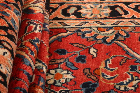 Mahal Red Runner Hand Knotted 35 X 113  Area Rug 100-24722 Image 1
