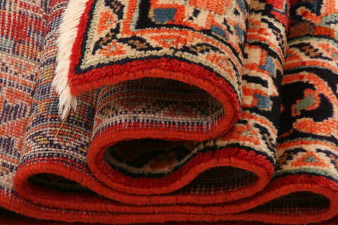 Mahal Red Runner Hand Knotted 35 X 113  Area Rug 100-24722 Image 2