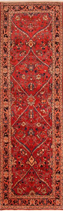 Mahal Red Runner Hand Knotted 35 X 113  Area Rug 100-24722 Image 0