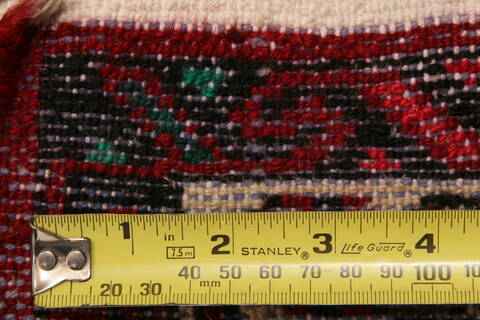 Hossein Abad Red Runner Hand Knotted 26 X 99  Area Rug 100-24724 Image 7