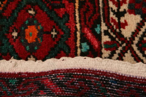 Hossein Abad Red Runner Hand Knotted 26 X 99  Area Rug 100-24724 Image 8