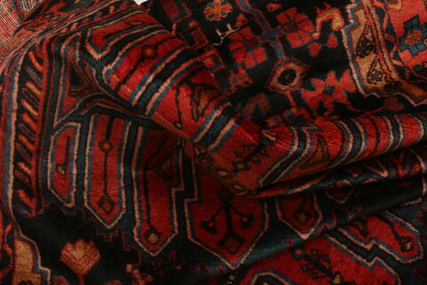 Nahavand Red Runner Hand Knotted 38 X 131  Area Rug 100-24729 Image 2