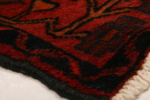 Nahavand Red Runner Hand Knotted 38 X 131  Area Rug 100-24729 Image 7
