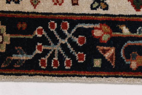 Karajeh Beige Runner Hand Knotted 20 X 511  Area Rug 250-24757 Image 4