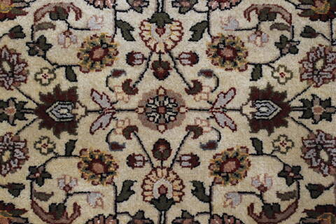 Kashmar Beige Runner Hand Knotted 29 X 61  Area Rug 250-24788 Image 4