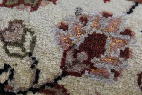 Kashmar Beige Runner Hand Knotted 29 X 61  Area Rug 250-24788 Image 8