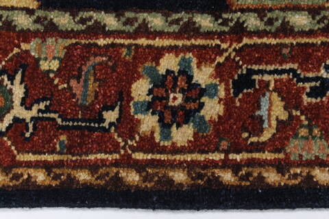 Serapi Blue Runner Hand Knotted 27 X 60  Area Rug 250-24800 Image 2