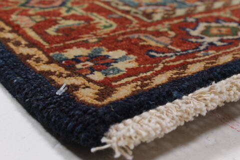 Serapi Blue Runner Hand Knotted 27 X 60  Area Rug 250-24800 Image 5