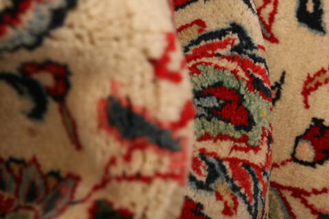 Kashmar Beige Runner Hand Knotted 27 X 135  Area Rug 100-24801 Image 1