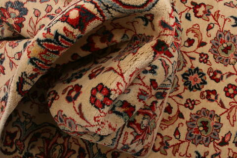 Kashmar Beige Runner Hand Knotted 27 X 135  Area Rug 100-24801 Image 2