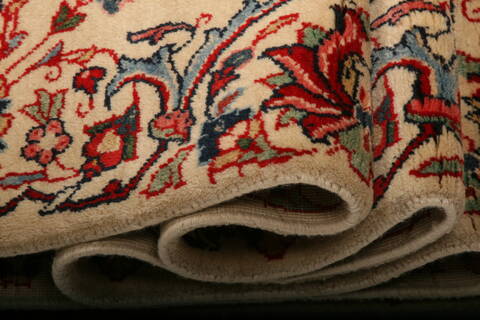 Kashmar Beige Runner Hand Knotted 27 X 135  Area Rug 100-24801 Image 4