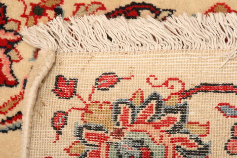 Kashmar Beige Runner Hand Knotted 27 X 135  Area Rug 100-24801 Image 7