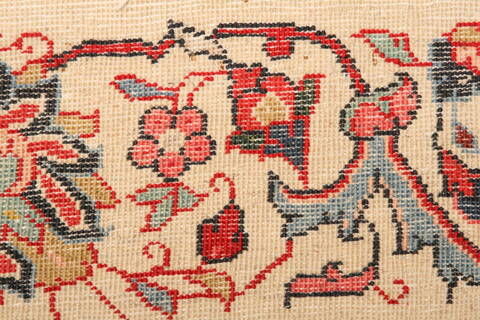 Kashmar Beige Runner Hand Knotted 27 X 135  Area Rug 100-24801 Image 8