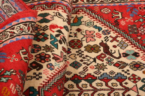 Abadeh Red Runner Hand Knotted 29 X 64  Area Rug 100-24803 Image 3