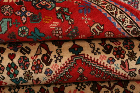 Abadeh Red Runner Hand Knotted 29 X 64  Area Rug 100-24803 Image 4