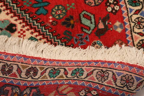 Abadeh Red Runner Hand Knotted 29 X 64  Area Rug 100-24803 Image 6