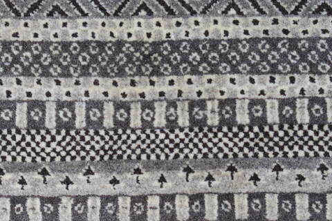 Modern Grey Runner Hand Knotted 26 X 61  Area Rug 250-24807 Image 2
