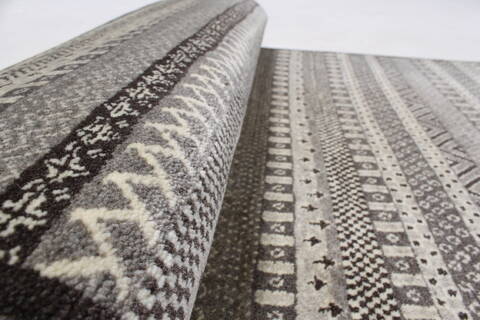 Modern Grey Runner Hand Knotted 26 X 61  Area Rug 250-24807 Image 7