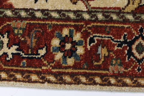 Serapi White Runner Hand Knotted 26 X 60  Area Rug 250-24822 Image 1