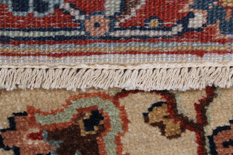 Mahal Beige Runner Hand Knotted 20 X 511  Area Rug 250-24826 Image 1