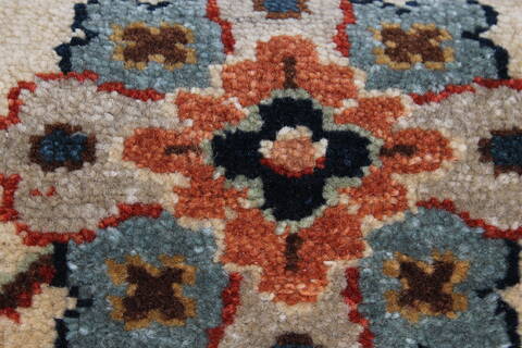 Mahal Beige Runner Hand Knotted 20 X 511  Area Rug 250-24826 Image 8