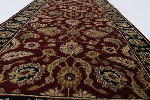 Kashan Red Runner Hand Knotted 20 X 62  Area Rug 250-24829 Image 1