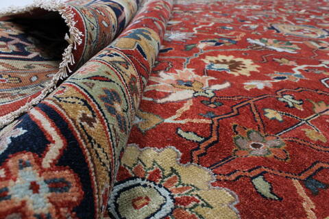 Serapi Red Hand Knotted 1111 X 150  Area Rug 250-24837 Image 10