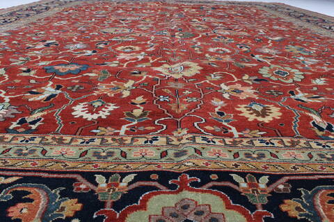Serapi Red Hand Knotted 1111 X 150  Area Rug 250-24837 Image 3