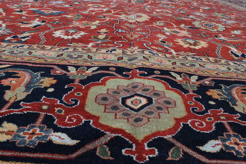 Serapi Red Hand Knotted 1111 X 150  Area Rug 250-24837 Image 4