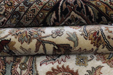 Tabriz Beige Hand Knotted 1110 X 152  Area Rug 250-24842 Image 11