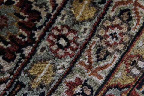 Tabriz Beige Hand Knotted 1110 X 152  Area Rug 250-24842 Image 7