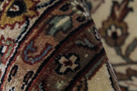 Tabriz Beige Hand Knotted 1110 X 152  Area Rug 250-24842 Image 8