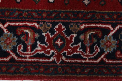 Karajeh Red Runner Hand Knotted 28 X 511  Area Rug 250-24843 Image 2