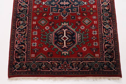 Karajeh Red Runner Hand Knotted 28 X 511  Area Rug 250-24843 Image 5