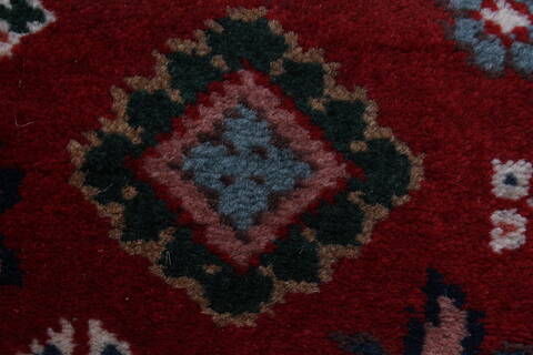 Karajeh Red Runner Hand Knotted 28 X 511  Area Rug 250-24843 Image 8