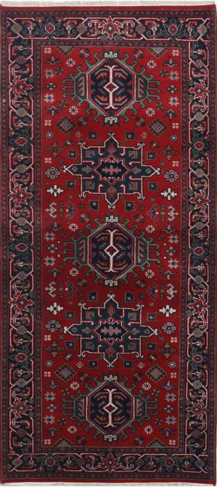 Karajeh Red Runner Hand Knotted 28 X 511  Area Rug 250-24843 Image 0