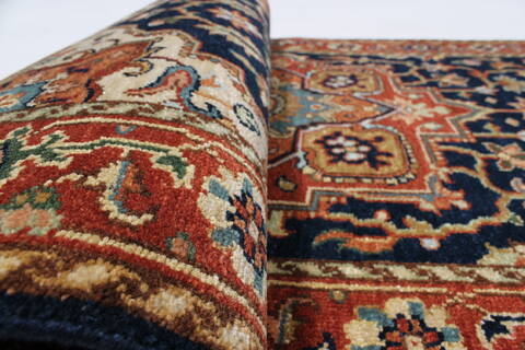 Serapi Blue Runner Hand Knotted 26 X 511  Area Rug 250-24847 Image 10