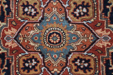 Serapi Blue Runner Hand Knotted 26 X 511  Area Rug 250-24847 Image 4