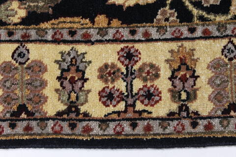 Haji Jalili Black Runner Hand Knotted 26 X 68  Area Rug 250-24851 Image 2