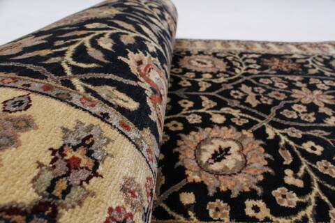 Haji Jalili Black Runner Hand Knotted 28 X 62  Area Rug 250-24854 Image 10