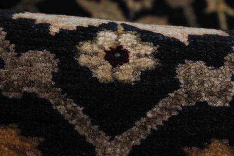 Haji Jalili Black Runner Hand Knotted 28 X 62  Area Rug 250-24854 Image 6