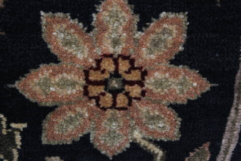 Haji Jalili Black Runner Hand Knotted 28 X 62  Area Rug 250-24854 Image 7