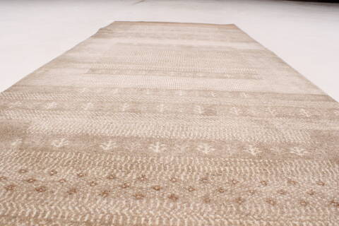 Modern Brown Runner Hand Knotted 27 X 60  Area Rug 250-24856 Image 10