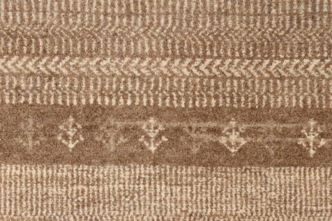 Modern Brown Runner Hand Knotted 27 X 60  Area Rug 250-24856 Image 2