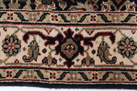 Herati Black Hand Knotted 28 X 58  Area Rug 250-24859 Image 2