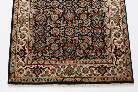 Herati Black Hand Knotted 28 X 58  Area Rug 250-24859 Image 4