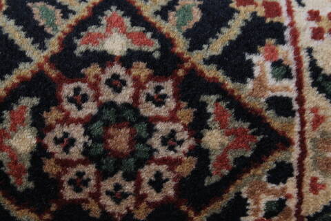 Herati Black Hand Knotted 28 X 58  Area Rug 250-24859 Image 7
